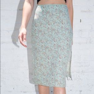 Long Floral Cute Phoebe Skirt